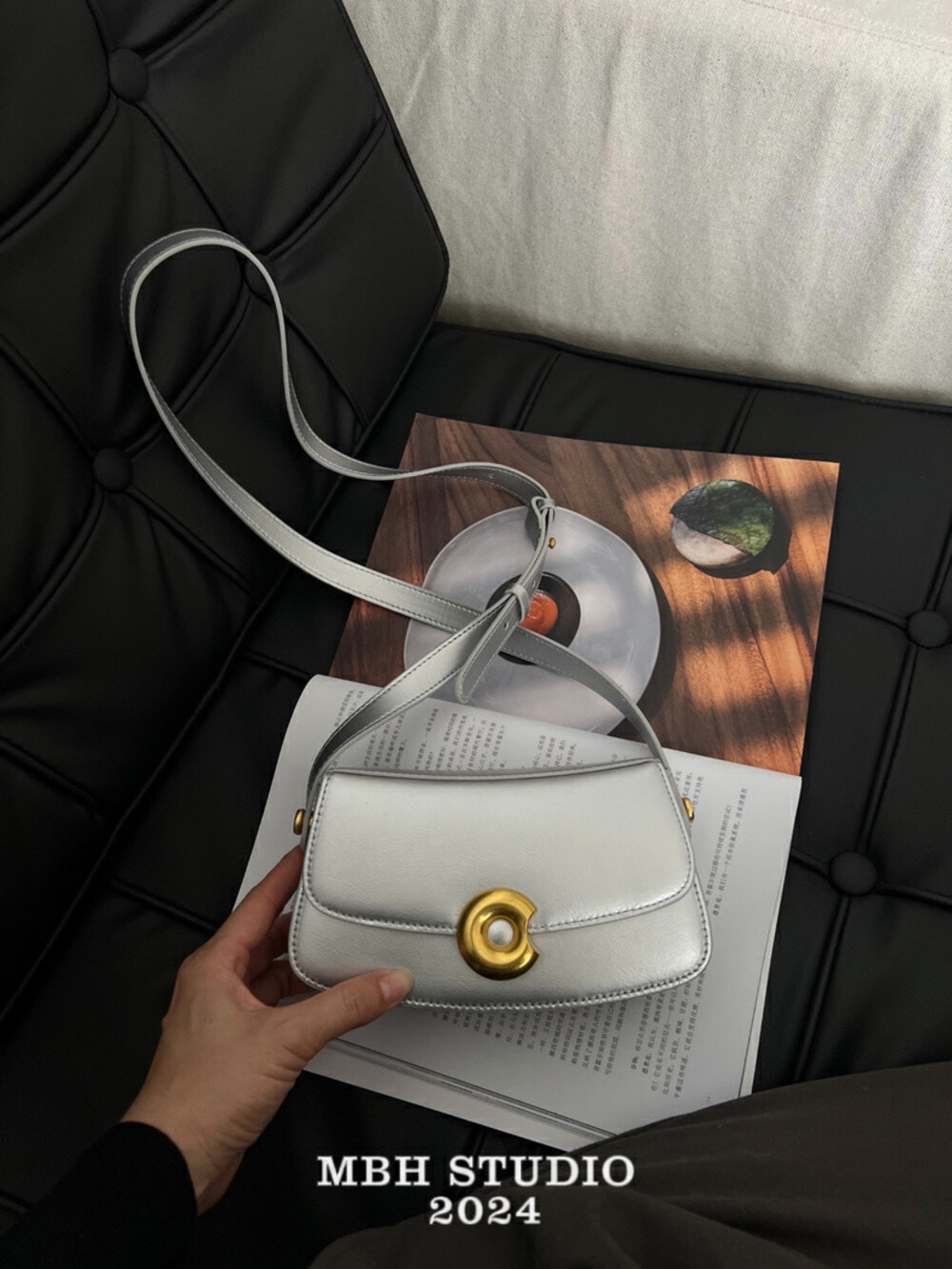MBH Donut Round Buckle Compact Crossbody Bag - Image 4