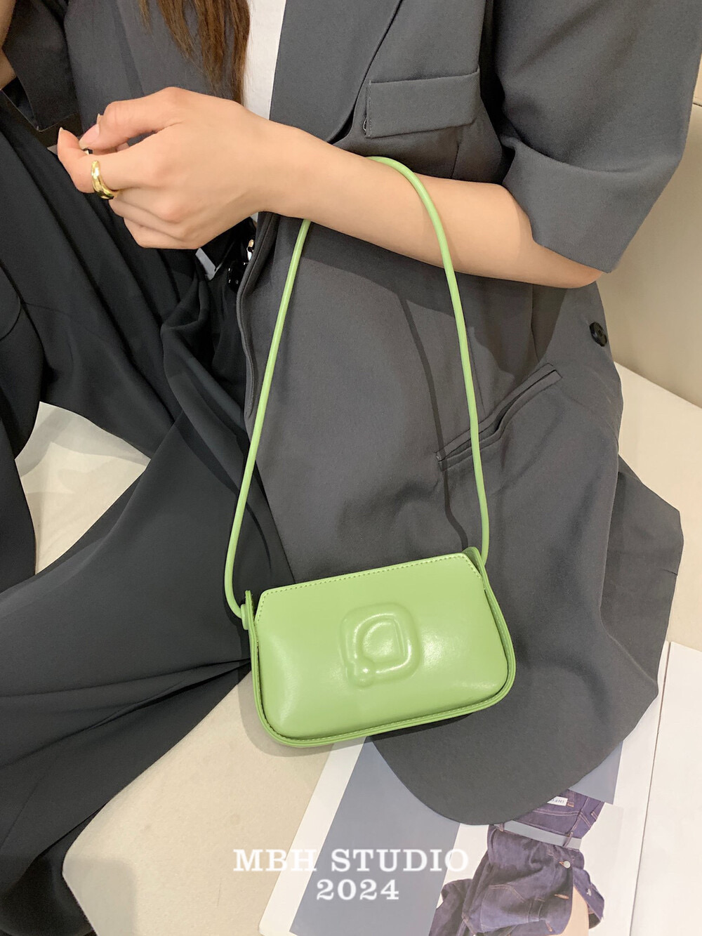MBH Dopamine Color 3D Letter Crossbody Bag with Adjustable Strap - Image 2
