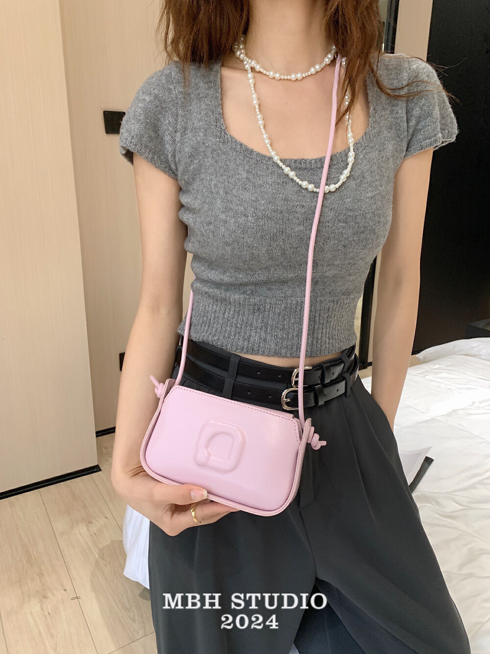 MBH Dopamine Color 3D Letter Crossbody Bag with Adjustable Strap - Image 5