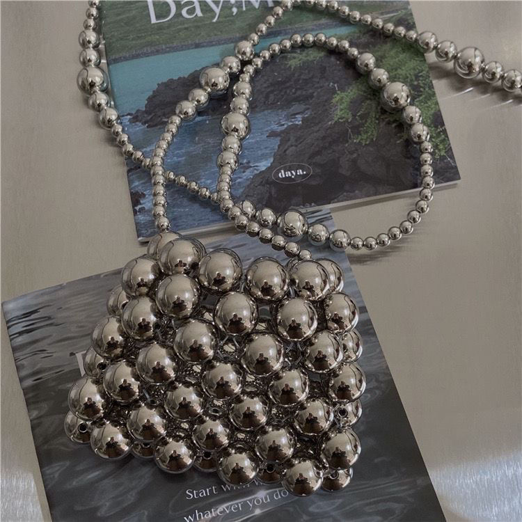 2024 New Trendy Versatile Beaded Crossbody Pearl Bag - Image 2