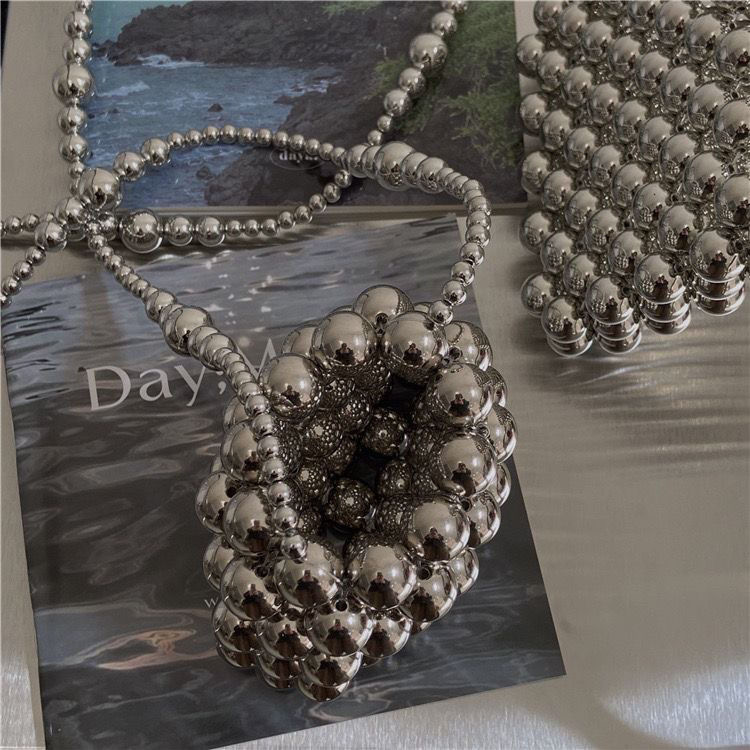 2024 New Trendy Versatile Beaded Crossbody Pearl Bag - Image 3