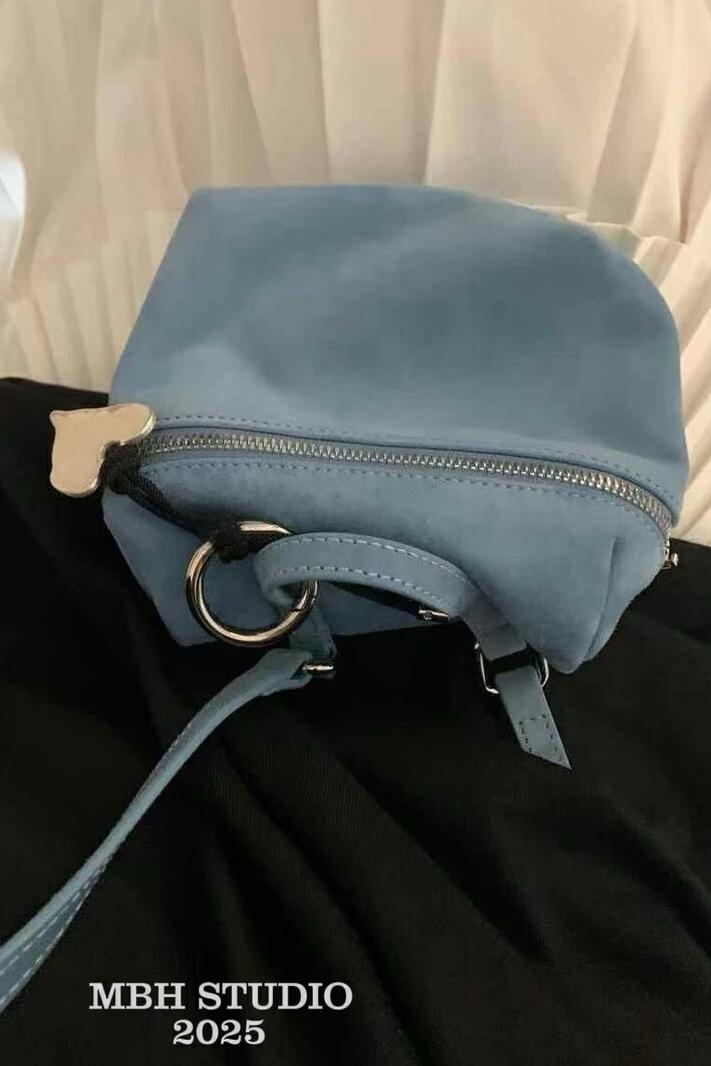 MBH Mini Casual Handbag Crossbody Bag with Strap and Charm - Image 5