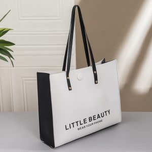 Women's Fashion Shoulder Tote Bag Large Capacity PU Handbag