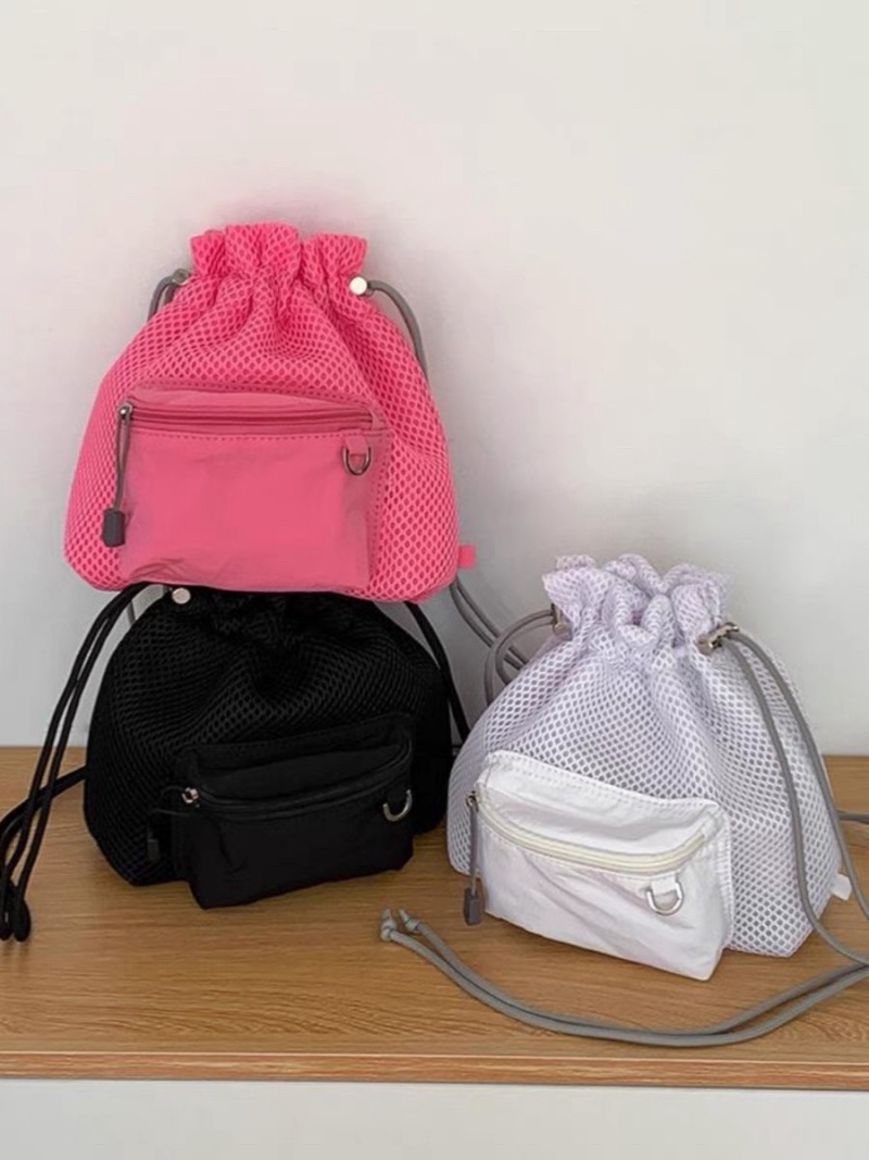 Nomore 2025 Summer Nylon Drawstring Backpack Crossbody Bag - Image 2
