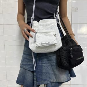 Nomore 2025 Summer Nylon Drawstring Backpack Crossbody Bag