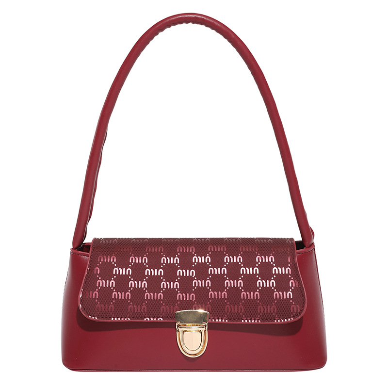 2025 Korean Style Minimalist Shoulder Bag Fashion Underarm Baguette Bag - Image 5