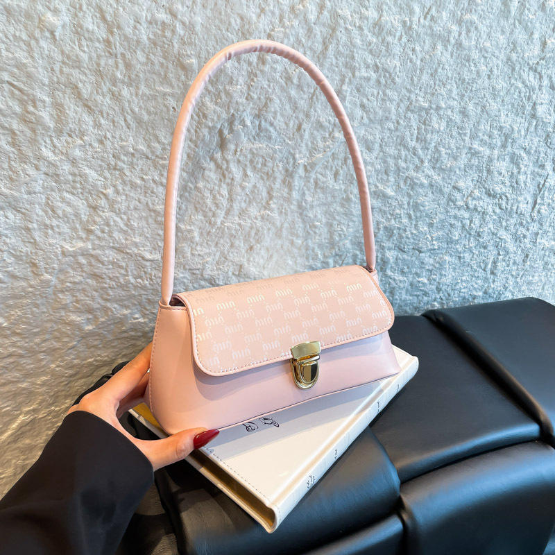 2025 Korean Style Minimalist Shoulder Bag Fashion Underarm Baguette Bag - Image 4